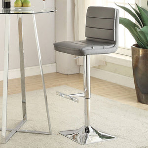 Banco Moderno Gris Para Barra, Altura Ajustable Por Pistón - Estylo House Muebleria
