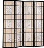 Biombo Plegable Catabella de 4 Paneles – Estilo Floral y Elegancia en tu Hogar - Estylo House Muebleria