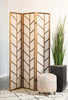 Biombo Plegable Mila de 3 Paneles – Estilo Moderno con Toque Tropical - Estylo House Muebleria