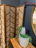 Biombo Plegable Mila de 3 Paneles – Estilo Moderno con Toque Tropical - Estylo House Muebleria