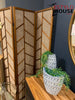 Biombo Plegable Mila de 3 Paneles – Estilo Moderno con Toque Tropical - Estylo House Muebleria