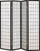 Biombo Plegable Roberto de 4 Paneles – Diseño Moderno en Negro - Estylo House Muebleria