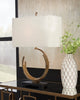 Lampara de buro o mesa elegante y rustico de metal martillado - Estylo House Muebleria