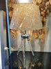 Lampara De Mesa Con Patas Con Leds, Lampara Moderna Cromada - Estylo House Muebleria
