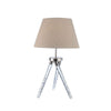 Lampara De Mesa Con Patas Con Leds, Lampara Moderna Cromada - Estylo House Muebleria