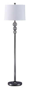 Lampara De Piso Elegante, Lampara De Media Altura Cromada - Estylo House Muebleria