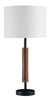Lampara Moderna De Buró, Madera Y Metal Minimalista - Estylo House Muebleria