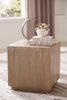 Mesa Auxiliar Decorativa Waltleigh, Mesa De Madera Natural - Estylo House Muebleria