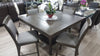 Mesa Gris De Comedor Para 4, 6 U 8, Mesa Con Plato Giratorio - Estylo House Muebleria