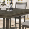Mesa Gris De Comedor Para 4, 6 U 8, Mesa Con Plato Giratorio - Estylo House Muebleria