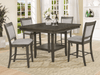 Mesa Gris De Comedor Para 4, 6 U 8, Mesa Con Plato Giratorio - Estylo House Muebleria