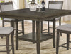 Mesa Gris De Comedor Para 4, 6 U 8, Mesa Con Plato Giratorio - Estylo House Muebleria