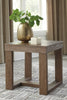 Mesa lateral minimalista de madera - Estylo House Muebleria