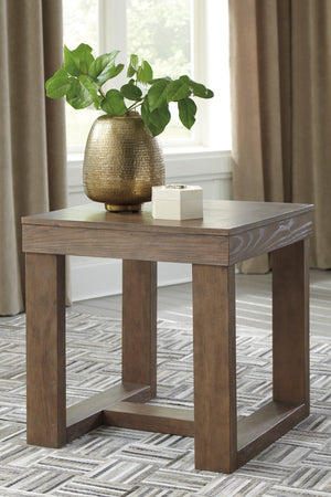 Mesa lateral minimalista de madera - Estylo House Muebleria