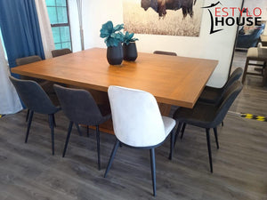 Mesa moderna de madera para comedor - Estylo House Muebleria