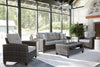 Set Muebles De Mimbre Para Jardín O Exteriores, 4 Piezas - Estylo House Muebleria