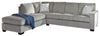 Sofa Secciónal gris, sofa esquinero moderno y elegante - Estylo House Muebleria