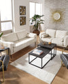 Sofá Y Loveseat caladeron Elegante Y Moderno, Sofá Blanco Minimalista - Estylo House Muebleria